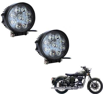 MOCKHE VLB-NS-ROU9LD2P-29 Btle Grn Headlight Motorbike LED for Royal Enfield (12 V, 27 W)