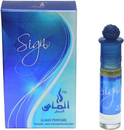 Almas Sign Pocket Perfume. Eau de Parfum - 8 ml Pack of 2 (For Men & Women) Herbal Attar