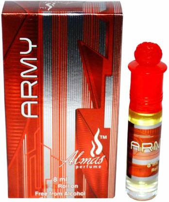 Almas ARMY Smart Pocket Perfume - 8 ml Pack of 2 (For Men) Floral Attar