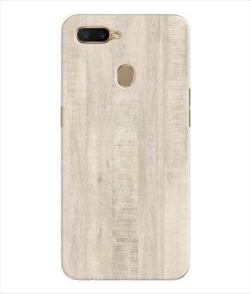 Inktree Back Cover for Oppo A7 - Wooden Pattern Design