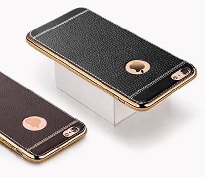 befunky Back Cover for Ultra-Thin Embossed Leather Pattern Soft TPU Silicone Apple iPhone 6 (Black)