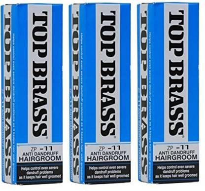 Top Brass ZP-11 Anti Dandruff Hair Cream (Creme) (Pack of 3) Hair Cream
