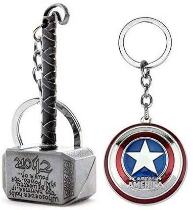 Confident Group Captine america with Hammer Metal Key Chain