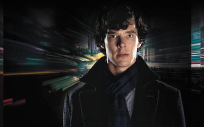 TV Show Sherlock Sherlock Holmes Benedict Cumberbatch BBC Actor Man POSTER LARGE Print on 36x24 INCHES Fine Art Print