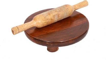 Firoz Wood Wooden Roti Maker S Rolling Pin & Board