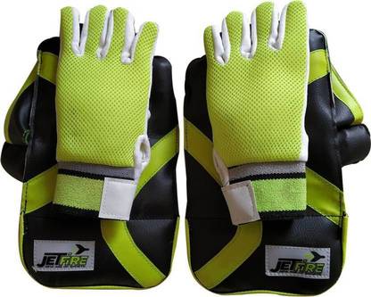 JetFire Youth Wicket Keeping Gloves Combo Green With Inner Gloves Age Group- (8-13 Years) Wicket Keeping Gloves