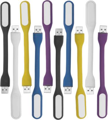 Flipkart SmartBuy Portable and Flexible for Notebook, Laptop, Power Bank (Multi-color Pack of 10) USB Led Light