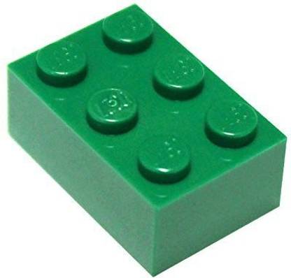 LEGO Parts and Pieces: 2x3 Green (Dark Green) Brick x50