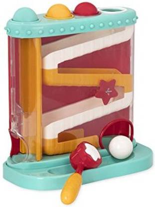 Genrc Battat Pound And Roll Learning Toy For Toddlers (Includes Hammer + 4 Balls)