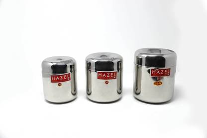 HAZEL Steel Grocery Container  - 1100 ml, 1400 ml, 850 ml