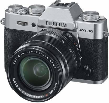FUJIFILM X-T30 with 18-55 Kit Lens Silver Mirrorless Camera kiy