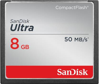 SanDisk SDCFHS-008G-G46 Ultra 8GB CompactFlash Memory Card Speed Up To 50MB/s 8 GB Ultra SDHC Class 10 50 MB/s  Memory Card Compatible with Camera