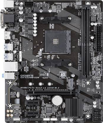GIGABYTE GA-A320M-S2H AM4Socket Micro-ATX AMD B450 Chipset DDR4 Motherboard for Desktop