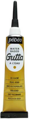 PEBEO Silk Paint Outliner - 20 ml Tube - Setasilk Water Based Gutta Gold