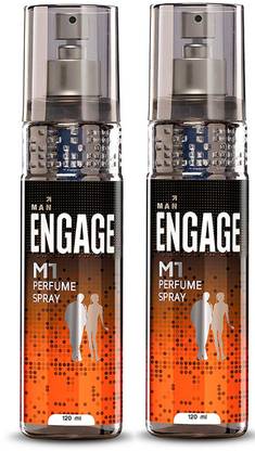 Engage M1 Perfume Spray For Men 120ml Each (Pack of 2) Perfume  -  240 ml