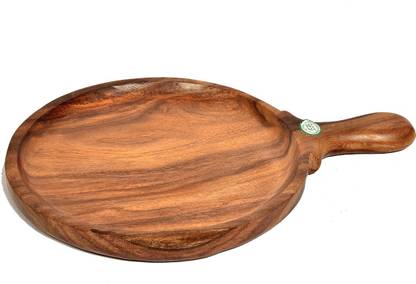 All About Wood Sheesham Hand Crafted Wooden Pizza Plate Pizza Tray