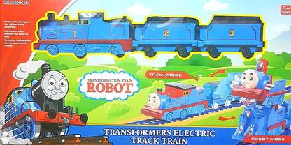 Aarna Thomas Train into Robot Battery Operated Toy with Railway Tracks