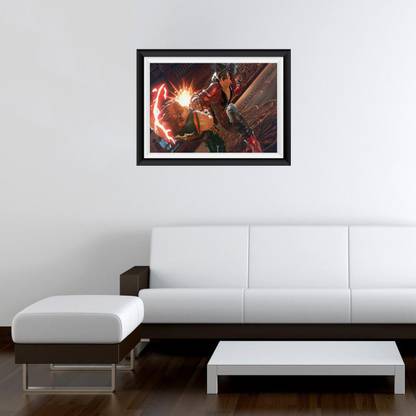 GADGETSWRAP 38.1 cm GWSF-7744 Printed Photo Frame Style Wall Decal Tekken 7 Fated Retribution Non-Reusable Sticker