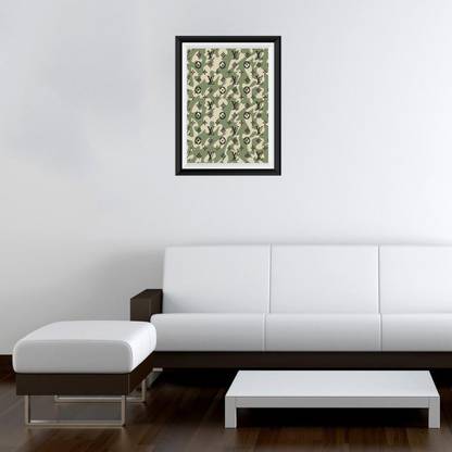 GADGETSWRAP 38.1 cm GWSF-8557 Printed Photo Frame Style Wall Decal Costly Camo Non-Reusable Sticker