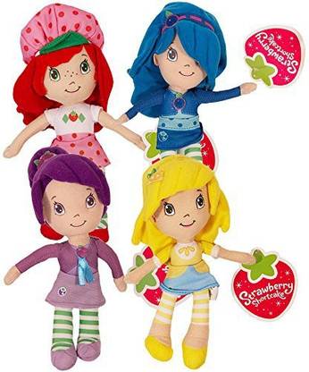 Strawberry Shortcake Plush and Friends Blueberry Muffin Plum Pudding Lemon Meringue 8.5 Inches