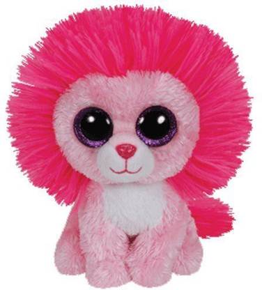 TY Fluffy the Lion Beanie Boos 6"  - 2.4 inch