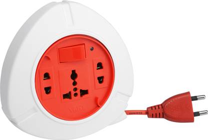 VIMAL Logic 2x8 Mts. Round extension cord/ Flex Box 3 Socket Extension Boards