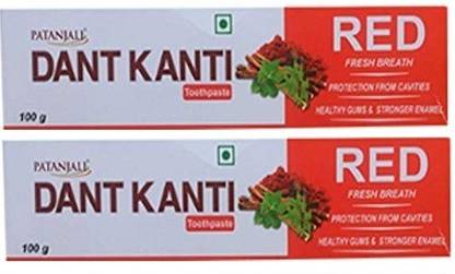 PATANJALI Dant Kanti Red - 100g (Pack of 2) Toothpaste