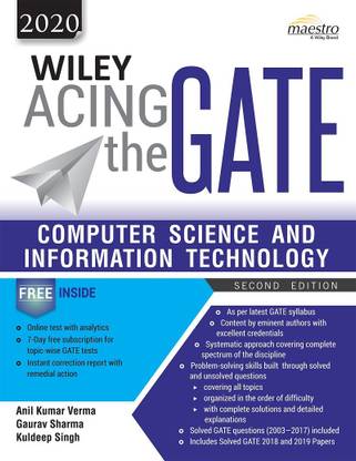Wiley Acing the GATE: Computer Science and Information Technology, 2ed, 2020