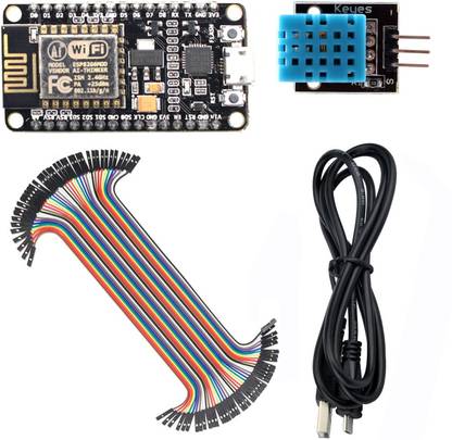 TRUSTECH ESP8266 WiFi Weather Station Kit NodeMCU DHT11 Temperature Humidity Module" Educational Electronic Hobby Kit