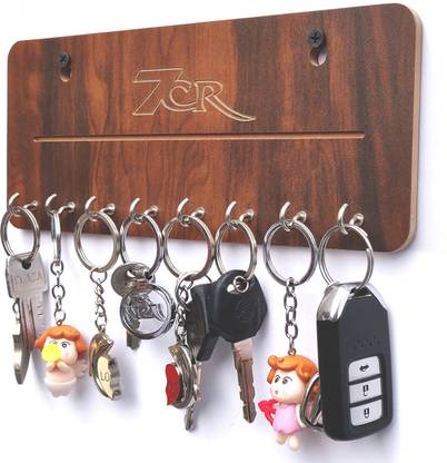 7CR Key holder-FL (WB) Wood Key Holder