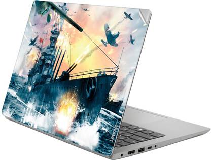 GADGETSWRAP GWSG-2438 Printed Top Only battlestations midway patch Vinyl Laptop Skin Compatible for 14 inch