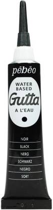 PEBEO Silk Paint Outliner - 20 ml Tube - Setasilk Water Based Gutta Black