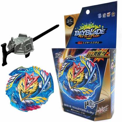AncientKart Spinning Bey Cho-Z Valkyrie Zenith Evolution Driver with Launcher & String (Multicolor)