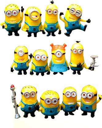 RVM Toys Set of 12 Mini Action Figure Minion Set Toy