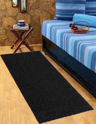 KUBER INDUSTRIES Black Rubber Runner