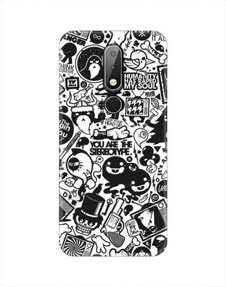 Smutty Back Cover for Nokia 6.1 Plus, TA-1099, TA-1103, TA-1083 - Doodle Print