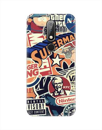 Smutty Back Cover for Nokia 6.1 Plus, TA-1099, TA-1103, TA-1083 - Graffiti Print