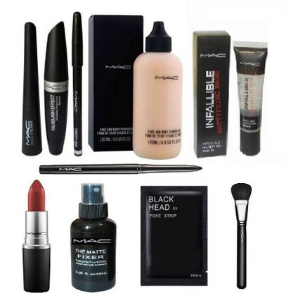 M.A.C combo makeup kit pack of 10