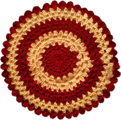 WOOLEN MAT (Orange & Red) HANDMADE Wool Prayer Mat