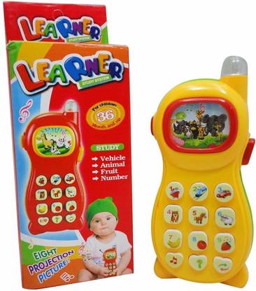 Skywalk Learning Mobile Phone Toy for Kids with Image Projection, Multi Color