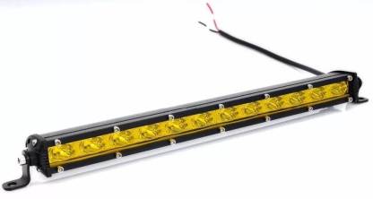 PRTEK Single Row Off Road Led Light Bar Spot Flood Beam LEDs 12V Bar Light for SUV 4WD ATV Jeep Interior Light Car, Truck, Van LED for Volkswagen, Yamaha, Mahindra, Maruti Suzuki, Tata, Hyundai (12 V, 12 W)