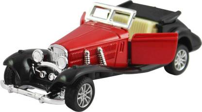 Tgdepot Red Vintage Rolls Royce Open Roof 2 seater Pull Back Car Model