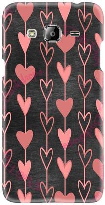 Smutty Back Cover for Samsung Galaxy J3 Pro, J320G - Hearts Print