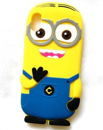 FancyArt Back Cover for Minion Back Cover For Apple Iphone X Yellow Soft Silicon Minion Case Cover