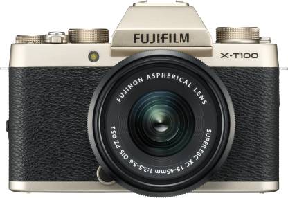 FUJIFILM X Series X-T100 Mirrorless Camera Body with XC 15 - 45 mm Lens F3.5 - 5.6 OIS PZ