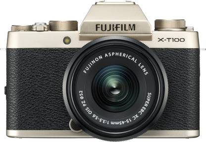 FUJIFILM X Series X-T100 Mirrorless Camera Body with XC 15 - 45 mm Lens F3.5 - 5.6 OIS PZ