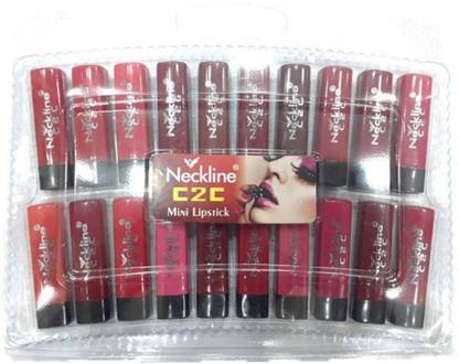NECKLINE C2C Mini Matte Finish Lipstick Pack of 20