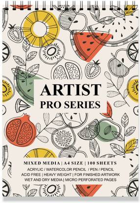 पेपर प्लेन डिज़ाइन Wire Bound Artists Sketch Drawing Book, A4 Size, 100 Pages, 180 GSM Sketch Pad_08 स्केच पैड