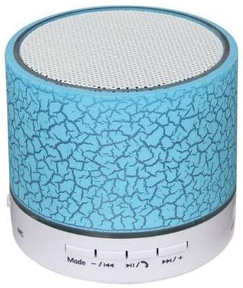 RHONNIUM ® A9 Mini Wireless Portable Bluetooth Speaker With LED and Build-in Mic 3 W Bluetooth Speaker