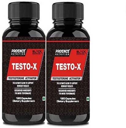 PROENCE Testo-X, Pack of 2 (Black Series, 120 Capsules Each)